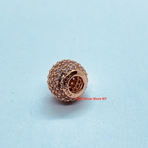 NEW Authentic Pandora Charm Rose Gold COLLECTION PAVE LIGHTS / Pandora Bracelet - Picture 3 of 7